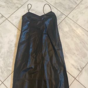 Rag and bone navy leather dress size 2